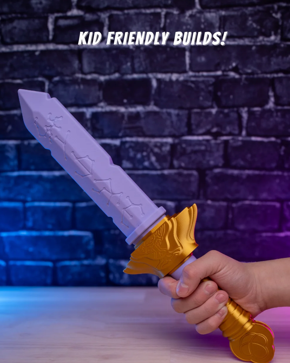 Rumi’s Sword Cosplay Prop Kit | K-Pop Demon Hunters Inspired 3D Printed Weapon
