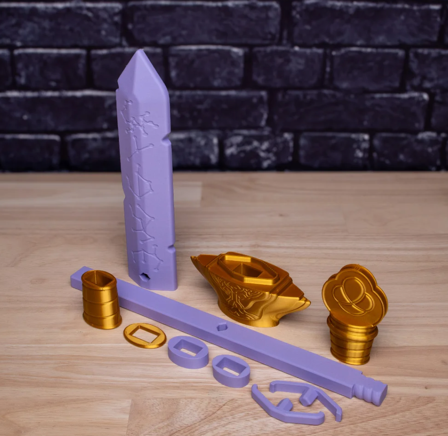 Rumi’s Sword Cosplay Prop Kit | K-Pop Demon Hunters Inspired 3D Printed Weapon