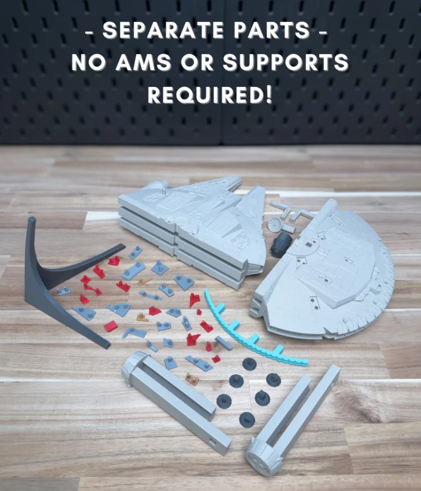 3D Printed Star Wars Millennium Falcon Building Kit
