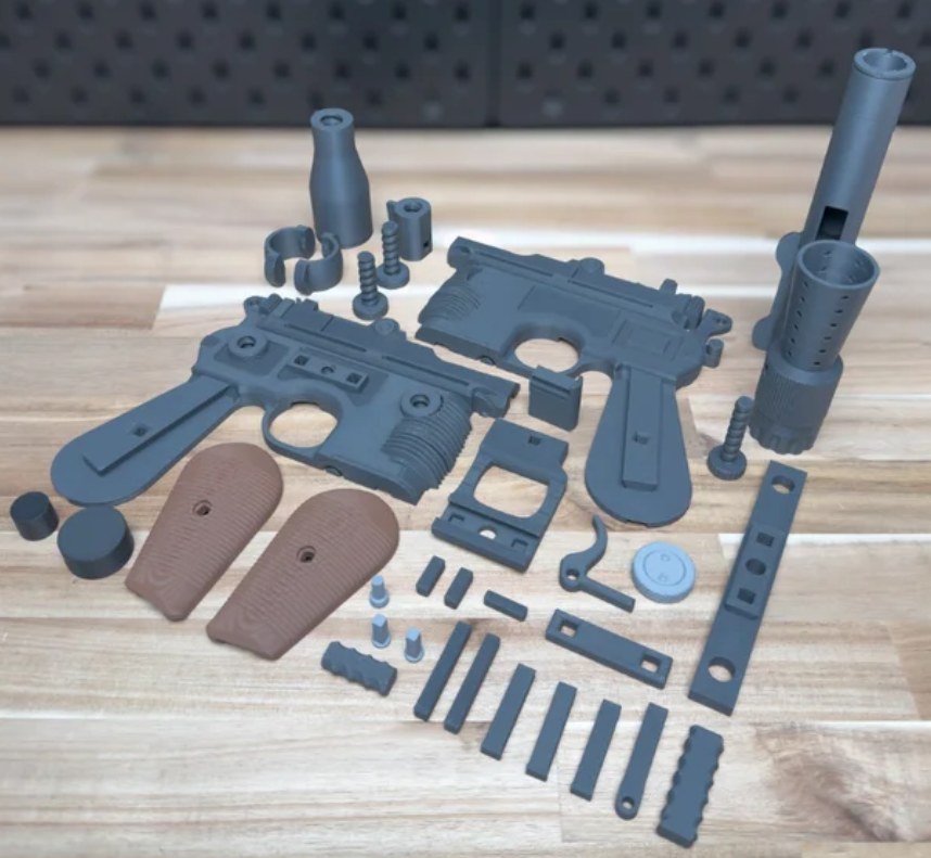 3D Printed Han Solo's Star Wars DL-44 Replica Blaster Kit