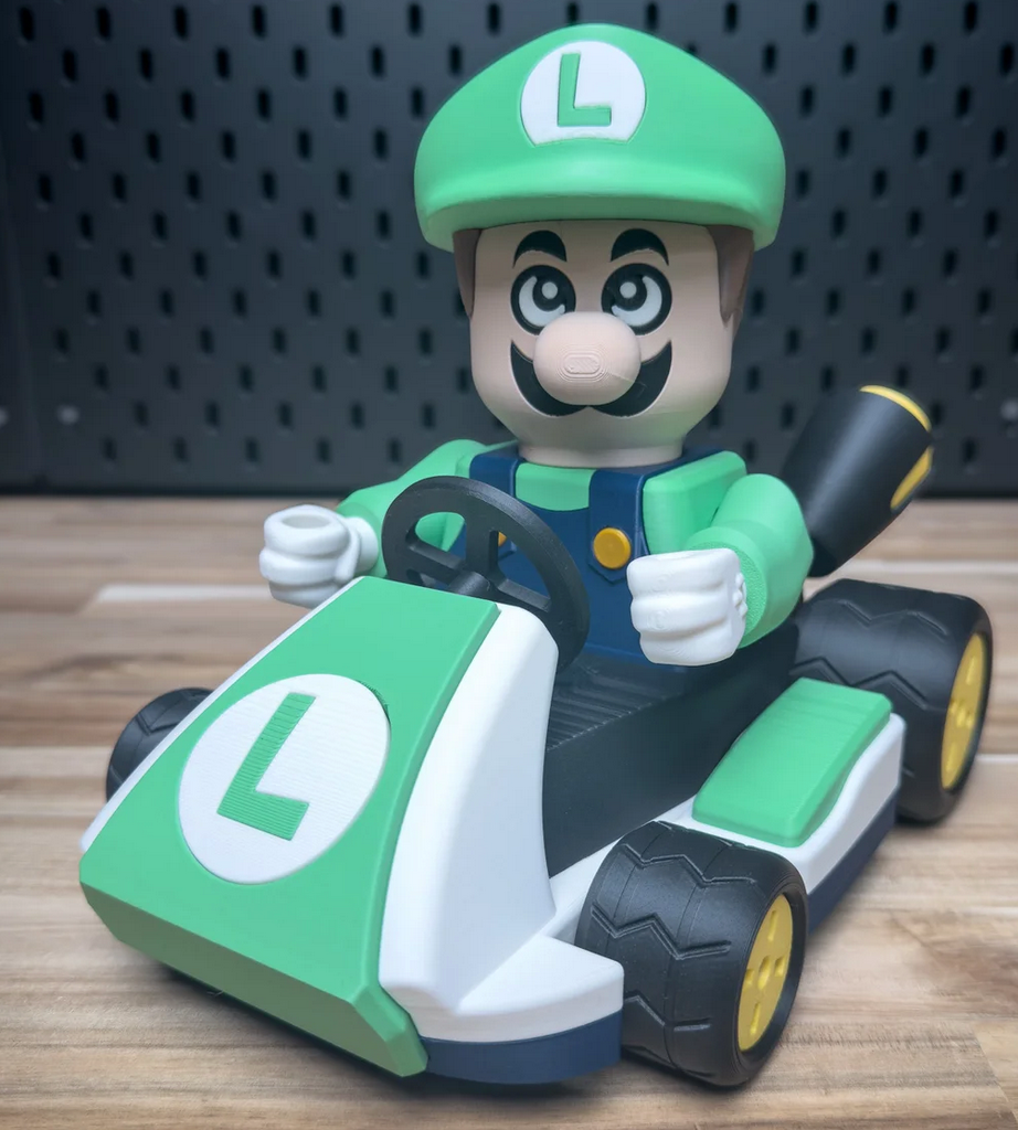 3D Printed Mario Go-Kart Medium Scale 6"-8" Kit