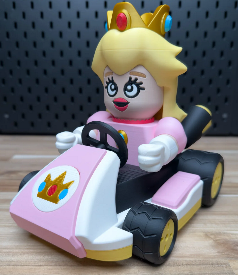 3D Printed Mario Go-Kart Medium Scale 6"-8" Kit