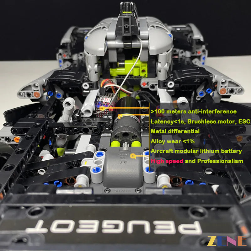 Power Functions Kit for LEGO PEUGEOT Hybrid Hypercar #42156 (High Performance)