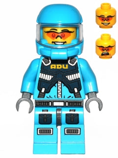 Preowned LEGO® Minifigure – Space ac015 Alien Defense Unit Soldier 1 Dark Azure Hips