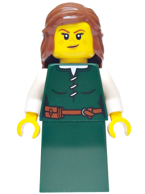 Preowned LEGO® Minifigure – BrickLink Designer Program adp173 (Forest Stronghold Peasant - Female)