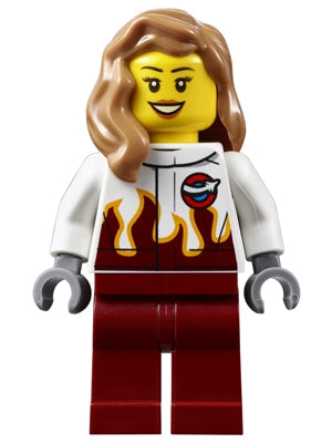 Preowned LEGO® Minifigure – Town air053 Airport Stunt Pilot Female