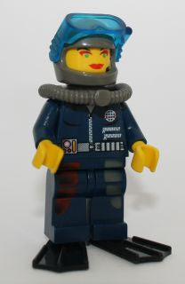 LEGO® Minifigure Alpha Team alp023 Cam Mission Deep Sea Black Flippers