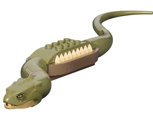 LEGO® basilisk03 Snake, Harry Potter (Basilisk with Tan Mouth) - Brick Built