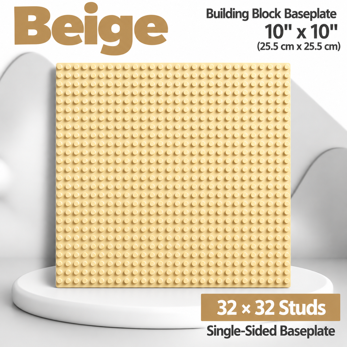 Generic Brick Compatible 32x32 Baseplate – 10" x 10" | 9 Colors Available