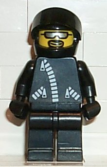 Preowned LEGO® Minifigure – Town bikerb Biker Bob