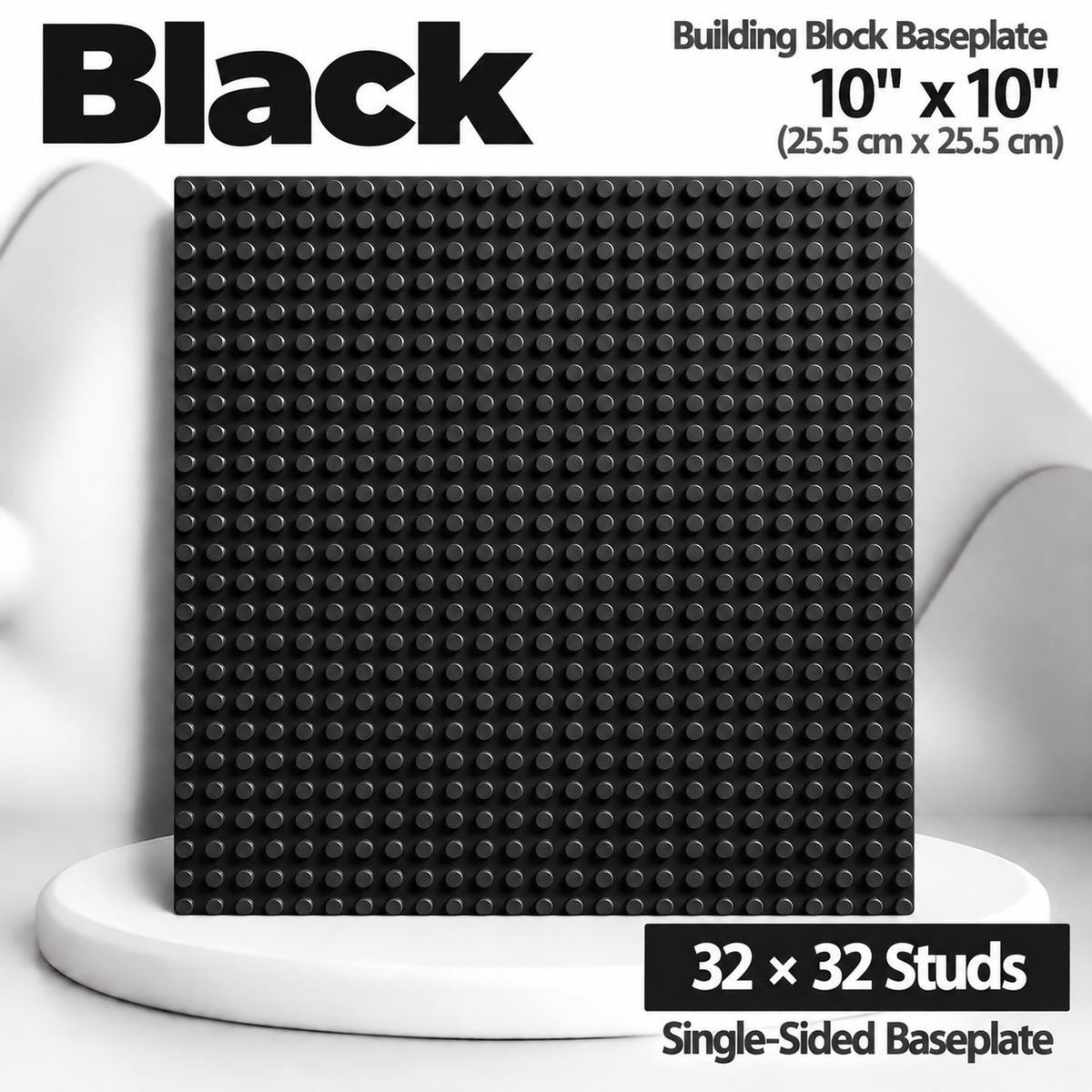 Generic Brick Compatible 32x32 Baseplate – 10" x 10" | 9 Colors Available