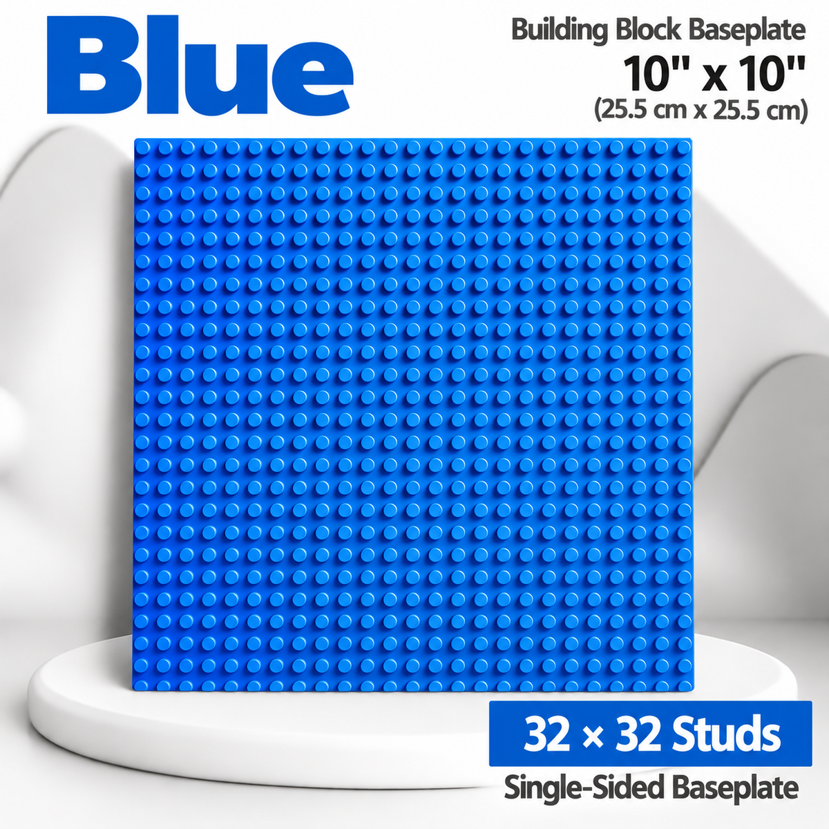 Generic Brick Compatible 32x32 Baseplate – 10" x 10" | 9 Colors Available