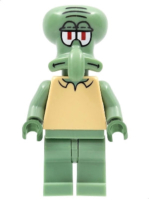 Preowned LEGO® Minifigure – SpongeBob SquarePants bob020 Squidward Modified Head