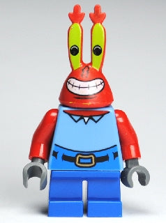 Preowned LEGO® Minifigure – SpongeBob SquarePants bob023 Mr. Krabs Large Grin