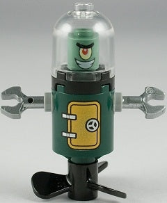 Preowned LEGO® Minifigure – SpongeBob SquarePants bob027 Plankton Domed Helmet