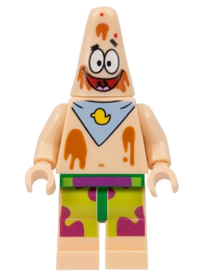 Preowned LEGO® Minifigure – SpongeBob SquarePants bob030 Patrick Bib Ice Cream Splotches