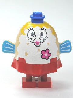 Preowned LEGO® Minifigure – SpongeBob SquarePants bob038 Mrs. Puff Pink Flower