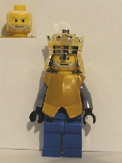 Preowned LEGO® Minifigure – Castle cas302 Breastplate Armor over Dark Bluish Gray King
