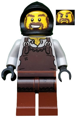 Preowned LEGO® Minifigure – Castle cas492 Kingdoms Blacksmith w/Dark Brown Apron
