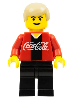 Preowned LEGO® Minifigure – Sports cc4445 Soccer Player Coca-Cola Midfielder 1