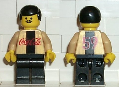 Preowned LEGO® Minifigure – Sports cc4471 Soccer Player Coca-Cola Secret Player A Gold
