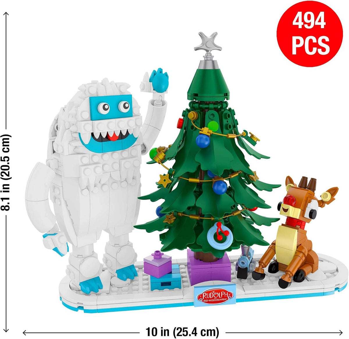 Bumble & Rudolph Christmas Tree Building Set 494pc