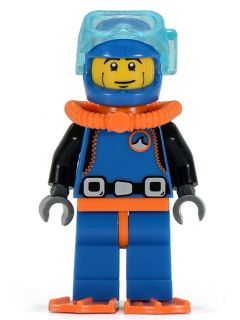 Preowned LEGO® Minifigure – Series 1 col015 Deep Sea Diver Series 1