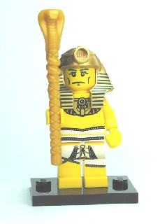 LEGO® Collectible Minifigure Series 2 – Pharaoh  set w/Stand & Acces (col02-16) Complete Set with Stand & Accessories