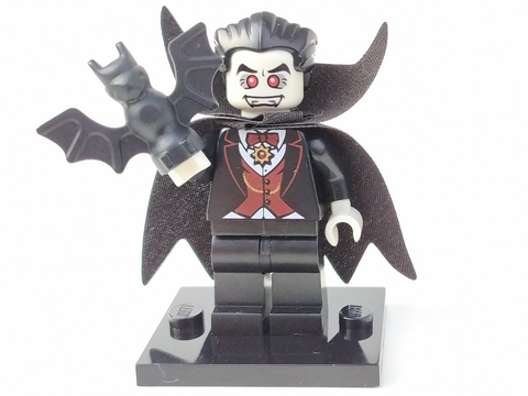 LEGO® Collectible Minifigure Series 2 – col02-5 Vampire  set w/Stand & Acces Complete Set with Stand & Accessories