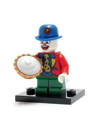 LEGO® Collectible Minifigure Series 5 – col05-9 Small Clown  set w/Stand & Acces Complete Set with Stand & Accessories