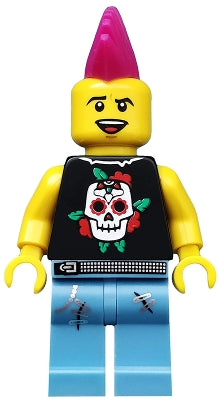 Preowned LEGO® Minifigure – col052 Punk Rocker Series 4
