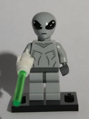 LEGO® Collectible Minifigure Series 6 – col06-1 Classic Alien  set w/Stand & Acces Complete Set with Stand & Accessories