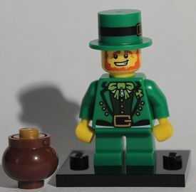 LEGO® Collectible Minifigure Series 6 – col06-9 Leprechaun  set w/Stand & Acces Complete Set with Stand & Accessories