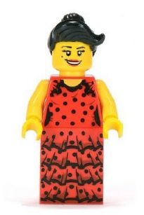 Preowned LEGO® Minifigure – col086 Flamenco Dancer Series 6