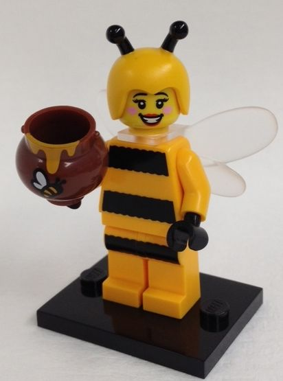 LEGO® Collectible Minifigure Series 10 – col10-7 Bumblebee Girl  Set w/Stand & Access Complete Set with Stand & Accessories