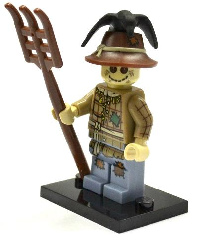 LEGO® Collectible Minifigure Series 11 – col11-2 Scarecrow  Set w/Stand & Access Complete Set with Stand & Accessories