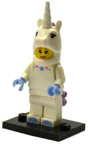 LEGO® Collectible Minifigure Series 13 – col13-3 Unicorn Girl  set w/Stand & Acces Complete Set with Stand & Accessories