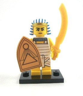 LEGO® Collectible Minifigure Series 13 – col13-8 Egyptian Warrior  set w/Stand & Acces Complete Set with Stand & Accessories