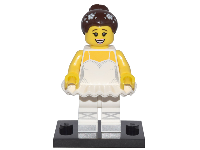 LEGO® Collectible Minifigure Series 15 – Ballerina  set w/Stand & Acces (col15-10) Complete Set with Stand & Accessories