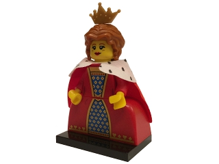 LEGO® Collectible Minifigure Series 15 – Queen  set w/Stand & Acces (col15-16) Complete Set with Stand & Accessories