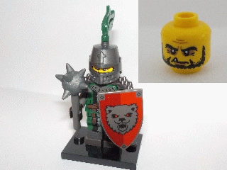 LEGO® Collectible Minifigure Series 15 – col15-3 Frightening Knight  set w/Stand & Acces Complete Set