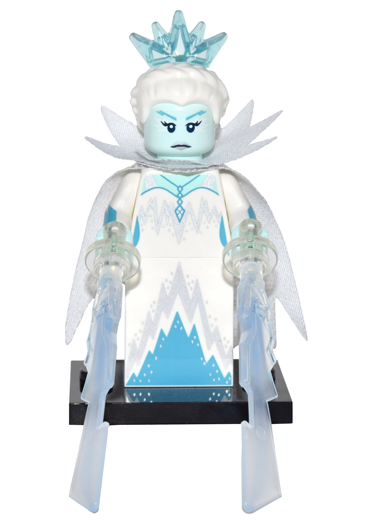 LEGO® Collectible Minifigure Series 16 – col16-1 Ice Queen  set w/Stand & Acces Complete Set with Stand & Accessories