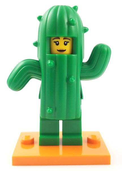 LEGO® Collectible Minifigure Series 18 – Cactus Girl  set w/Stand & Acces (col18-11) Complete Set with Stand & Accessories