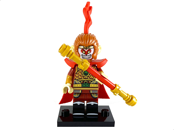 LEGO® Collectible Minifigure Series 19 – col19-4 Monkey King  set w/Stand & Acces Complete Set with Stand & Accessories