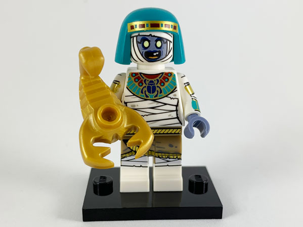 LEGO® Collectible Minifigure Series 19 – col19-6 Mummy Queen  set w/Stand & Acces Complete Set with Stand & Accessories