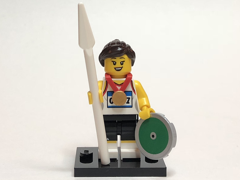 LEGO® Collectible Minifigure Series 20 – Athlete  set w/Stand & Acces (col20-11) Complete Set with Stand & Accessories