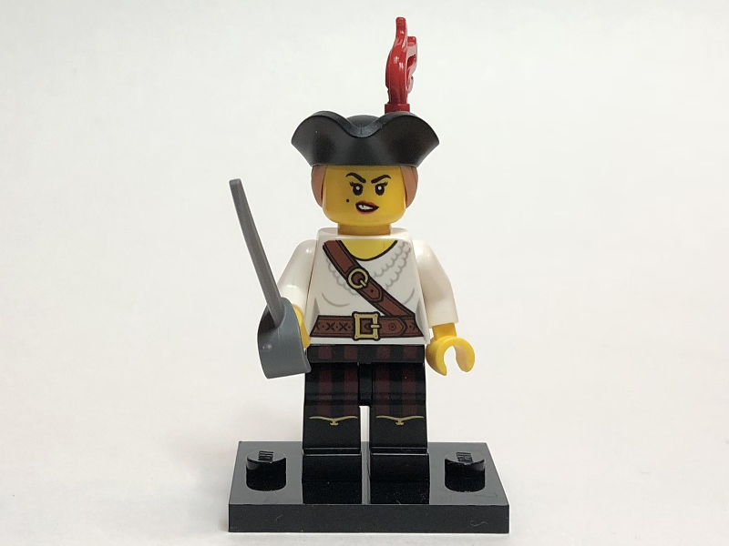 LEGO® Collectible Minifigure Series 20 – col20-5 Pirate Girl  set w/Stand & Acces Complete Set with Stand & Accessories