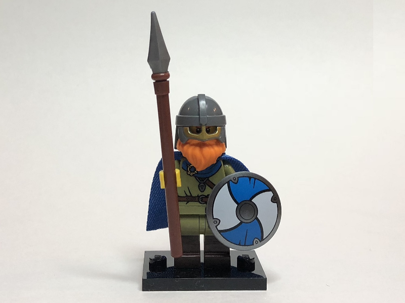 LEGO® Collectible Minifigure Series 20 – col20-8 Viking  set w/Stand & Acces Complete Set with Stand & Accessories