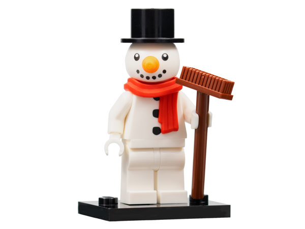 LEGO® Collectible Minifigure Series 23 – col23-3 Snowman  set w/Stand & Acces Complete Set with Stand & Accessories