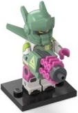 LEGO® Collectible Minifigure Series 24 – col24-2 Robot Warrior  set w/Stand & Acces Complete Set with Stand & Accessories